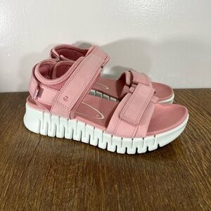 New Ecco Gruuv Sol Nubuck Sandal Women’s Size 6-6.5 Old Rose